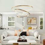 Lampa wisząca CIRCLE SLIM 40+60+80 LED złoty - 6