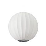 Okrągła lampa wisząca kula do salonu Silk 30