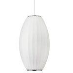 Lampa wisząca Silk Barrel 60 - klosz beczka z tkaniny