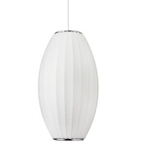 Lampa wisząca Silk Barrel 60 - klosz beczka z tkaniny