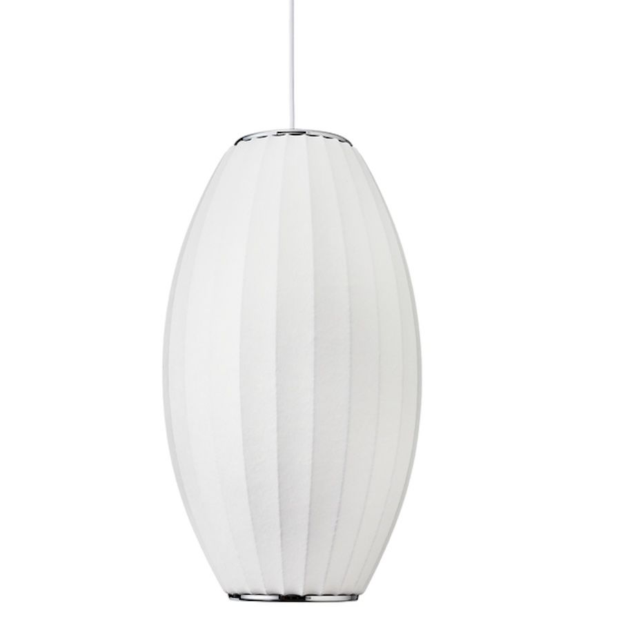 Lampa wisząca Silk Barrel 60 - klosz beczka z tkaniny