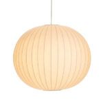 Biała lampa wisząca Silk 50 - ciepła barwa