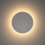 Biały kinkiet Ring S 15cm - światło pośrednie