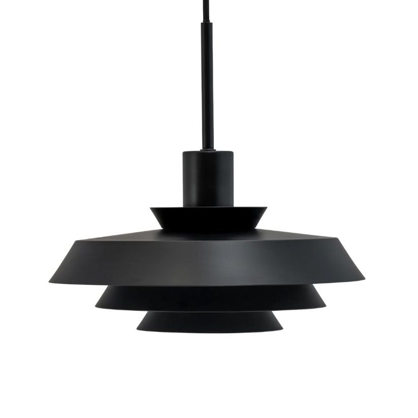 Czarna lampa wisząca nad stół DL30 - nordycki design