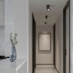 Czarna tuba sufitowa Pointa - na korytarz