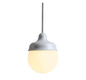 Minimalistyczna lampa wisząca Fala XS - szara