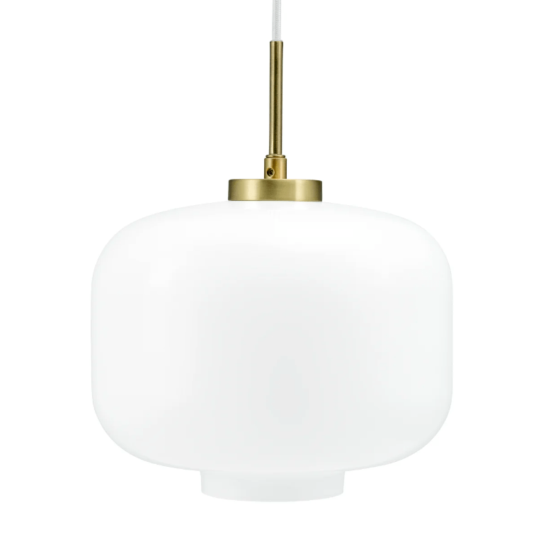 Opalowa lampa wisząca Arp D25 - złota