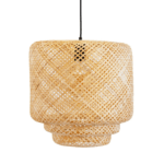 Piękna naturalna lampa boho Boom - bambusowa