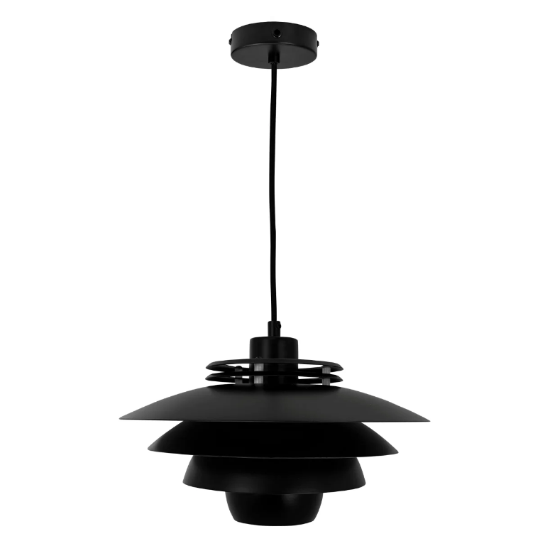 Czarna lampa w stylu duńskim Ejka Mini 30 - metalowa