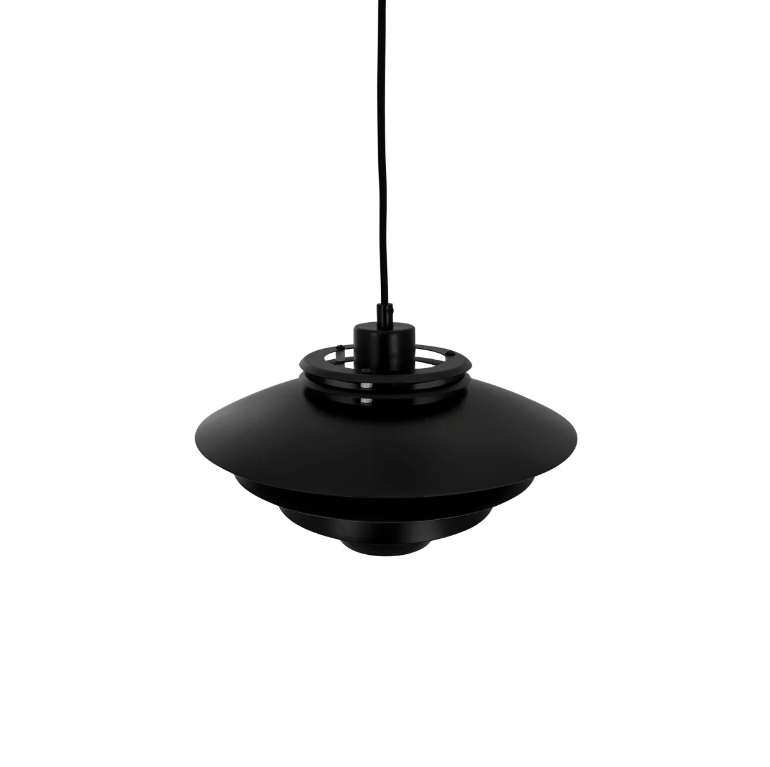 Czarna lampa wisząca do salonu Ejka Mini 30