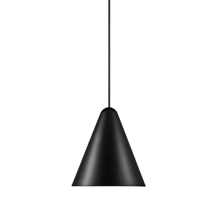 SALE! Czarna lampa wisząca stożkowa Nono 23,5 - DFTP