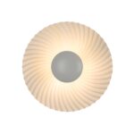 Biały kinkiet dekoracyjny Sola 25 - muszla