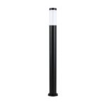 Czarna lampa stojąca do ogrodu Inox ST110 IP44 - okrągła