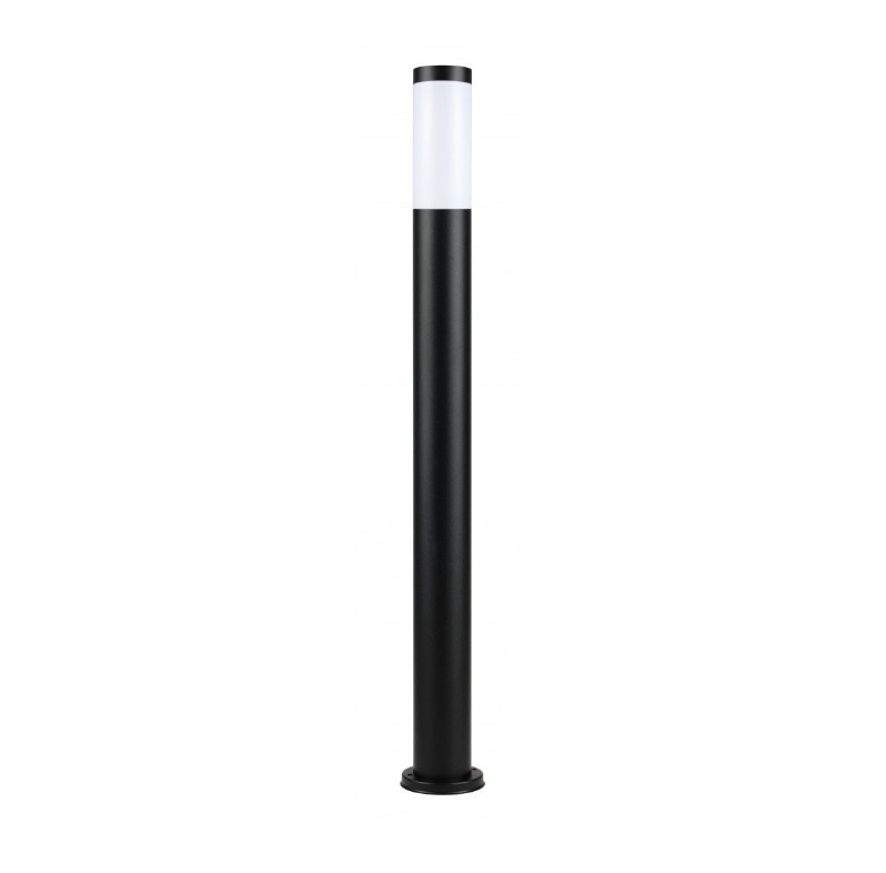 Czarna lampa stojąca do ogrodu Inox ST110 IP44 - okrągła