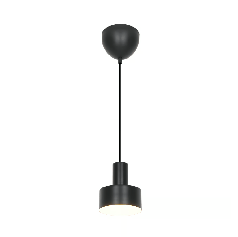 Czarna minimalistyczna lampa wisząca Matis - geometryczny design