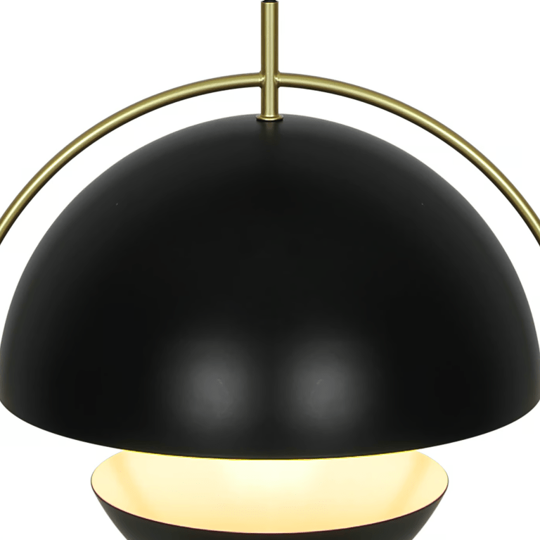 Designerska lampa wisząca Tavia - 2 czarne okrągłe klosze