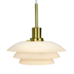 Elegancka lampa nad stolik Morph 20 - szklany klosz