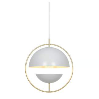 Elegancka lampa wisząca Tavia - 2 półkule odbijające światło