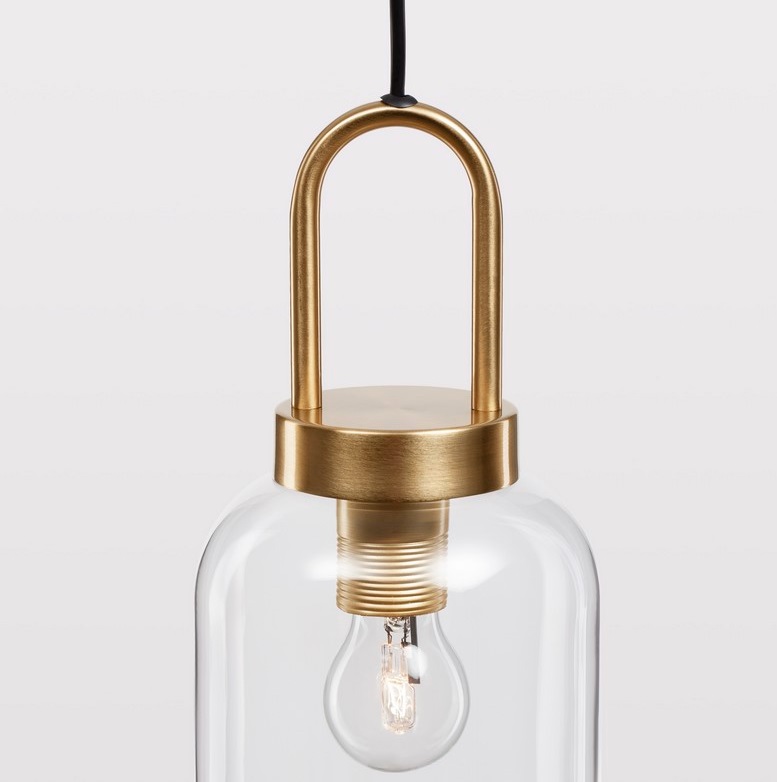 Klasyczna złota lampa wisząca Quina 15