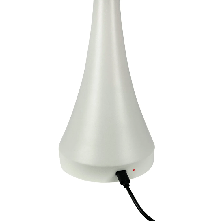 Kremowa lampka przenośna Vienna LED - akumulatorowa z USB