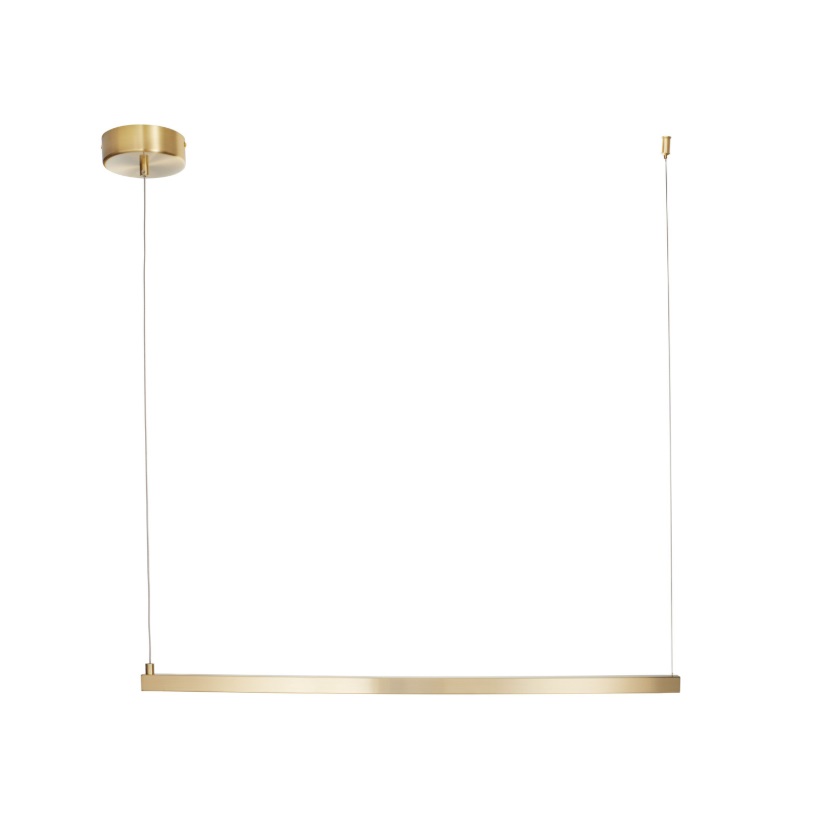 Lampa liniowa wisząca Beam LED - złota 120cm