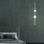 Lampa wisząca do sypialni Vaku - ozdobna w stylu art deco