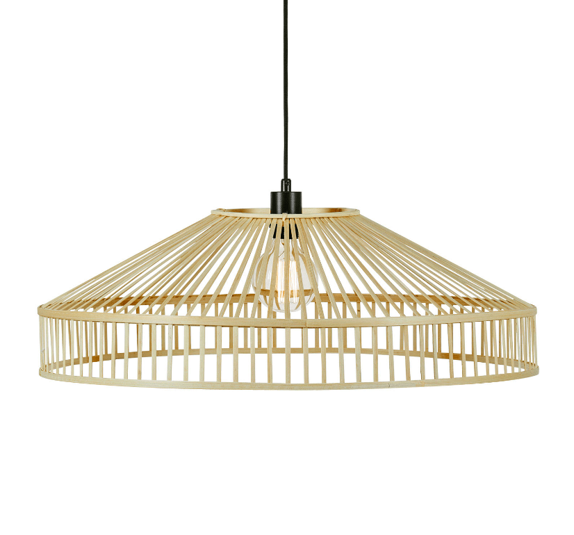 Naturalna bambusowa lampa wisząca Tapa 75