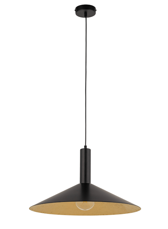 Płaska lampa wisząca Hoshiko 50 cm - stożkowa