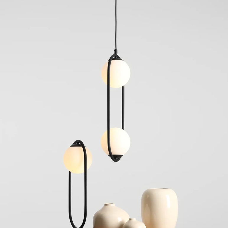 Podwójna lampa wisząca Riva - 2 kule