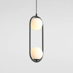 Podwójna lampa wisząca Riva - czarna