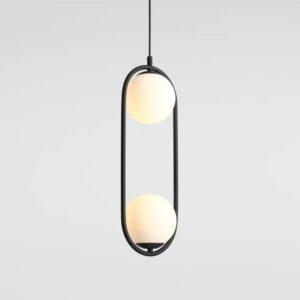 Podwójna lampa wisząca Riva - czarna