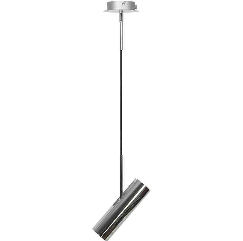 Srebrna lampa wisząca MIB 6 - wisząca ruchoma tuba