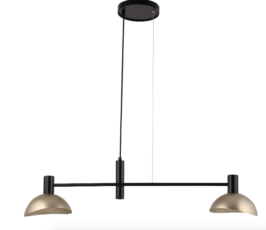 Złoto-czarna lampa wisząca Skylim 2 - elegancka