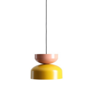 Żółto-różowa lampa wisząca Tula - modułowa