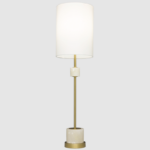 Elegancka lampa stołowa Bari - naturalny alabaster