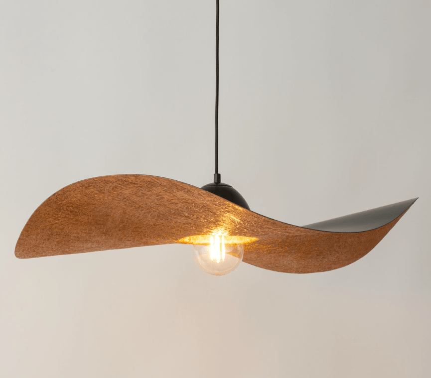 Elegancka CZARNA lampa wisząca Viora 76 cm