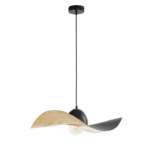 Elegancka lampa wisząca Viora 55 cm - czarno-złota