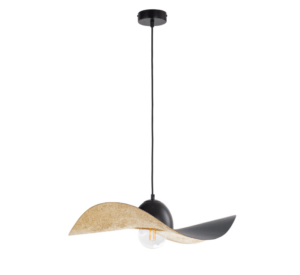 Elegancka lampa wisząca Viora 55 cm - czarno-złota