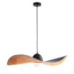 Elegancka lampa wisząca Viora 76 cm - czarny kapelusz