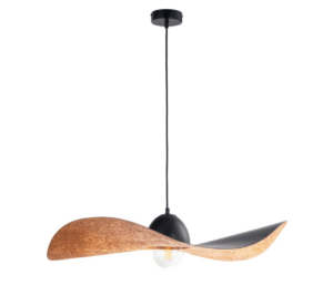 Elegancka lampa wisząca Viora 76 cm - czarny kapelusz