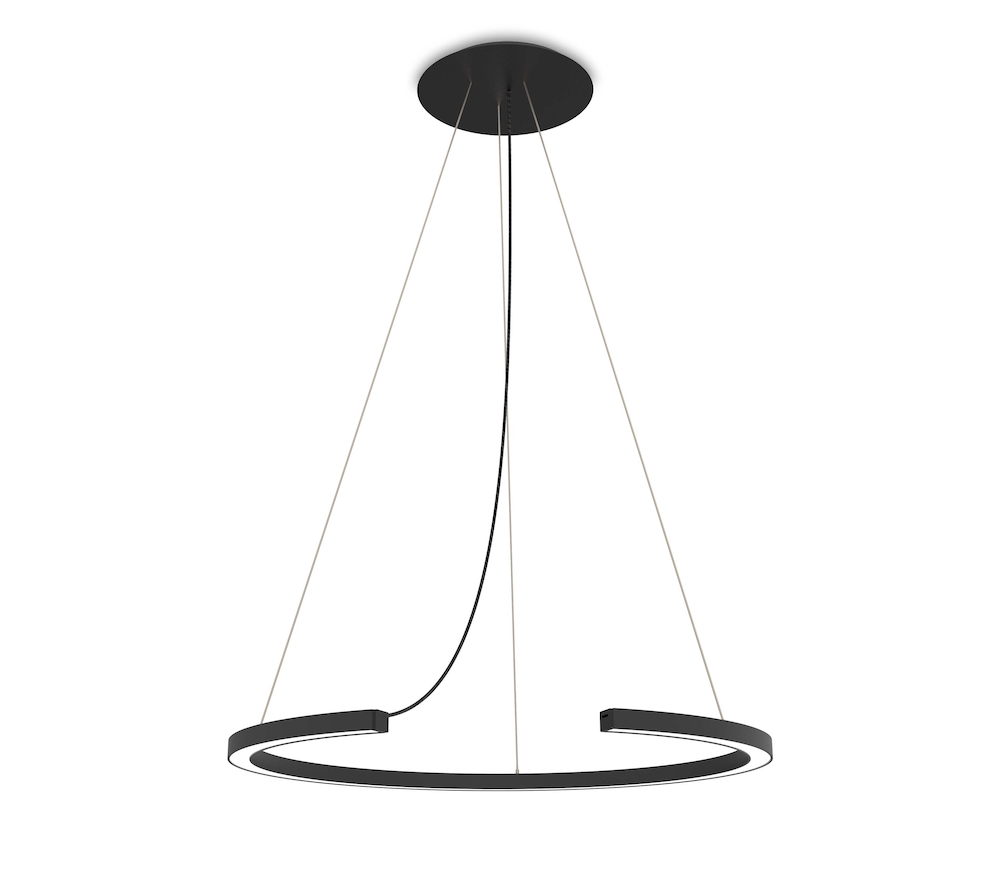 Elegancka lampa wisząca typu ring Roberta LED - Robin 3000K