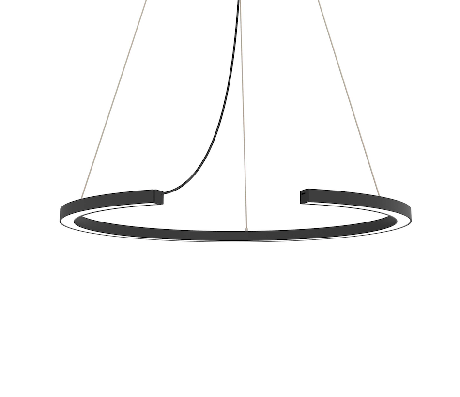 Elegancka lampa wisząca typu ring Roberta LED - Robin