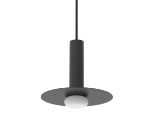 Elegancka minimalistyczna lampa wisząca Reina LED - czarny dysk