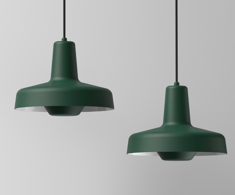 Zielona lampa wisząca nowoczesna Arigato II - Grupa Products