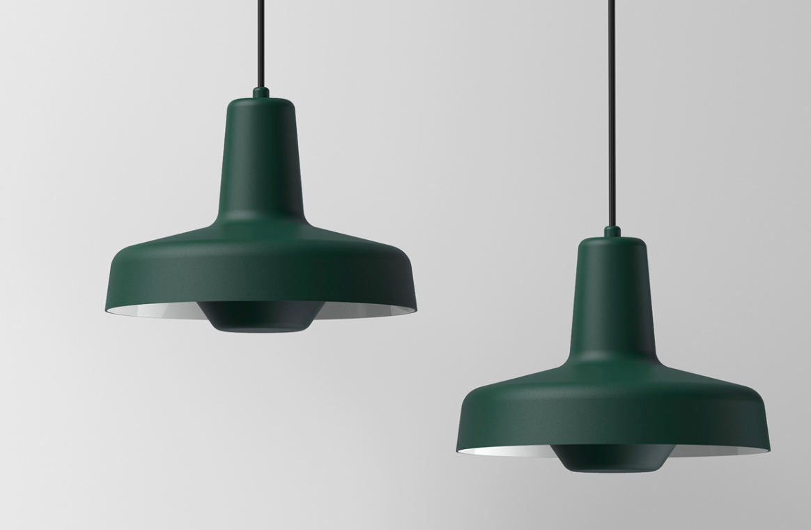 Zielone lampy wiszące Arigato II - Grupa Products