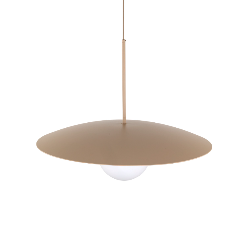 Beżowa lampa wisząca Sabia 65 cm