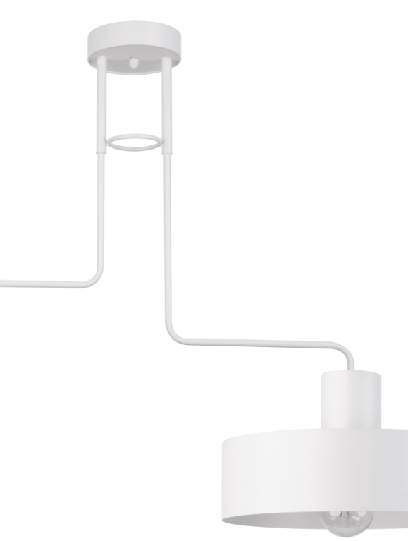 Biała lampa sufitowa Urban 2 - klosz 1