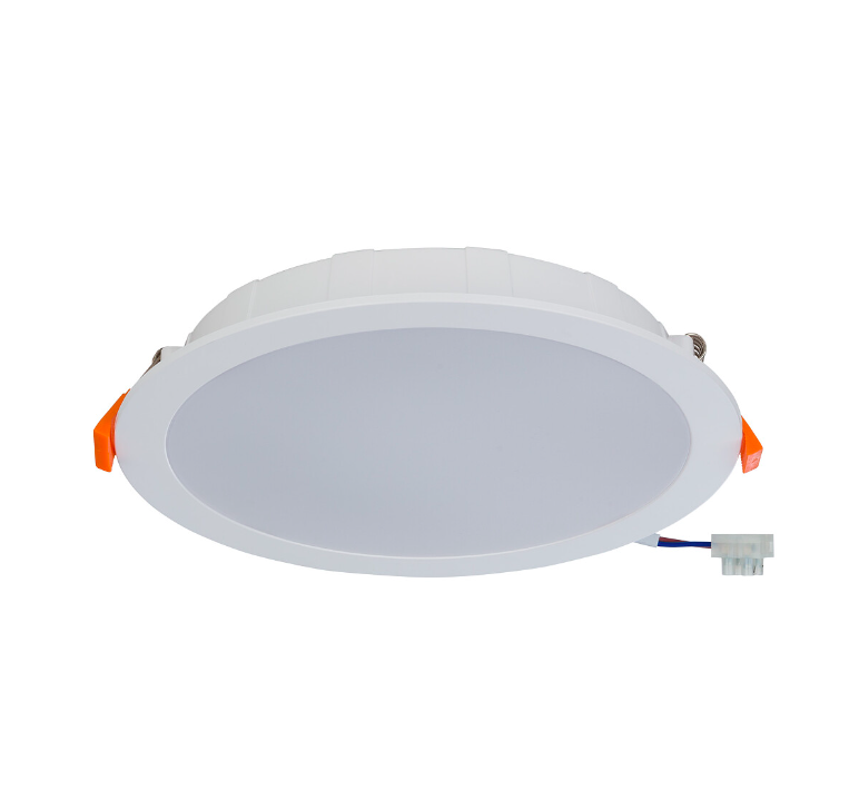 Biała łazienkowa oprawa podtynkowa CL KOS LED 22,5 cm - IP44, 24W, 4000K