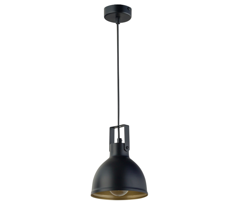 Czarna lampa wisząca IronCube - loft