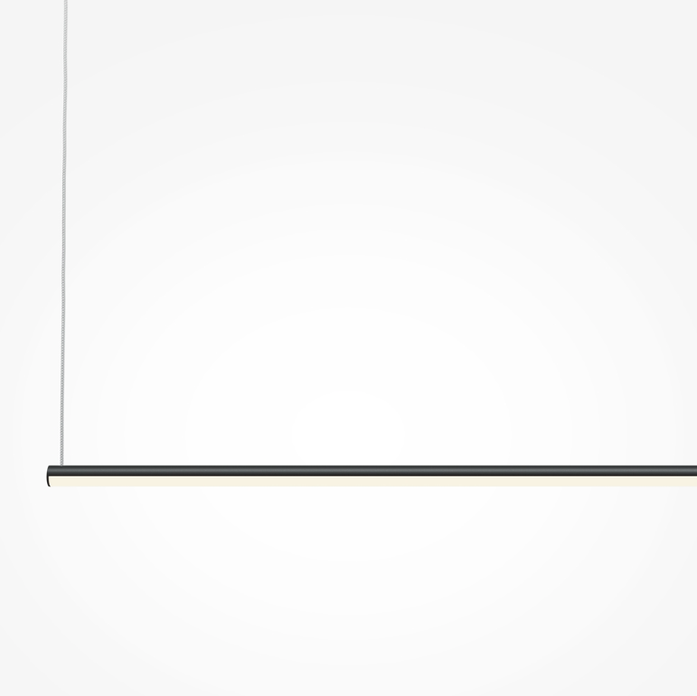 Czarna lampa wisząca liniowa Halo - LED 10W